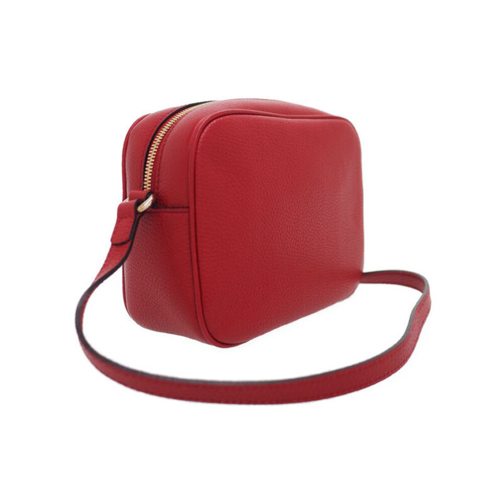 Gucci Crossbody Pebbled Bag Disco Soho Leather